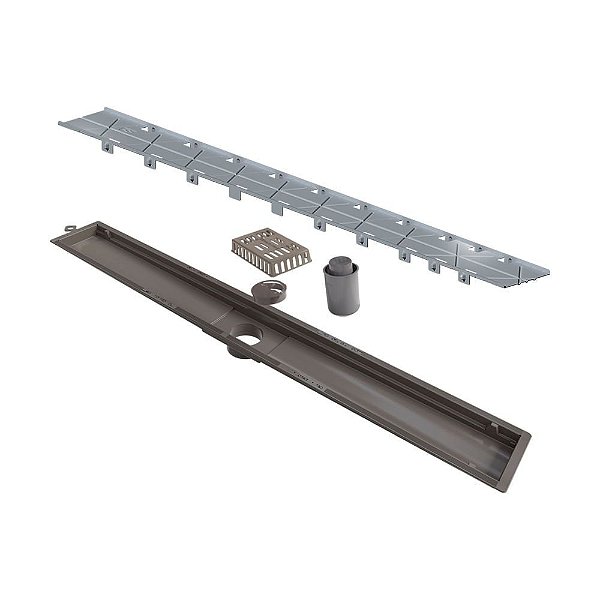 Elleve - Ralo Linear Versatile 75Cm Saida Central Oculto - 8931