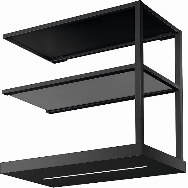 Prateleira 60Cm Para Coifa Modular Black Matte - 18781
