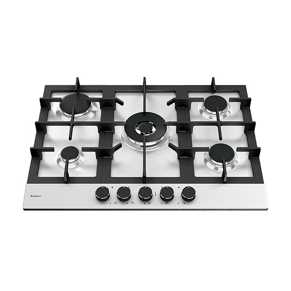 Cooktop Zurique Aço Inox 70 Cm Gás - 5 Queimadores - 20.07.41207