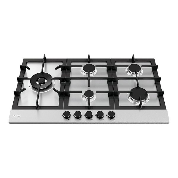 Cooktop Zurique Aço Inox 90 Cm Gás - 5 Queimadores - 20.07.41209