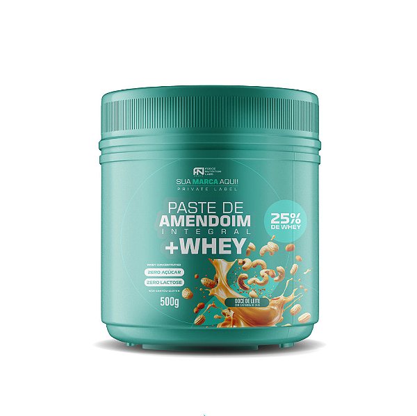 Pasta de Amendoim Integral + Whey 25% - 500g