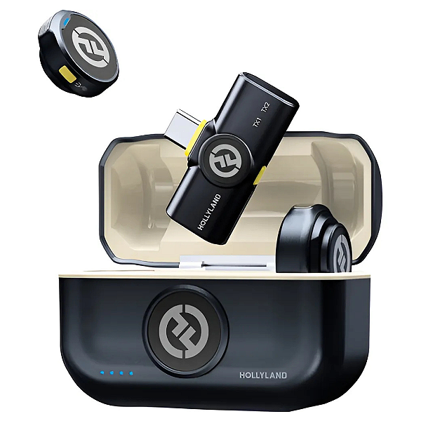 Microfone de lapela Hollyland Lark M2 DUO tipo C