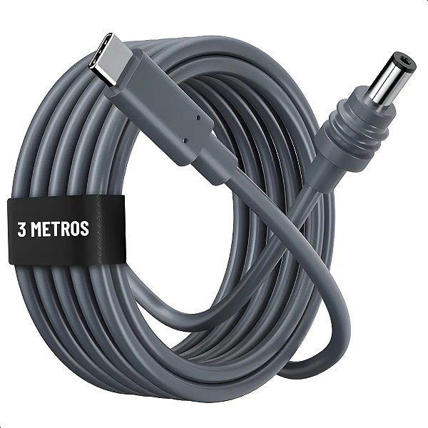 Cabo Energia Carregador Dc Usb-C 3 Metros Para Starlink Mini