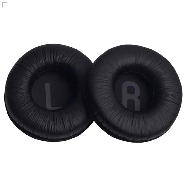 Par De Espumas Compatível Com Jbl Tune600 T500 T500bt T450bt Cor Preto