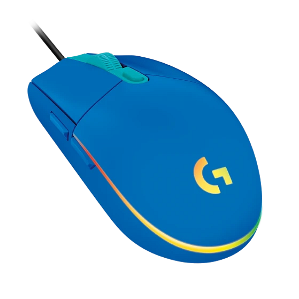 Mouse Gamer Logitech G203 Azul Led RGB