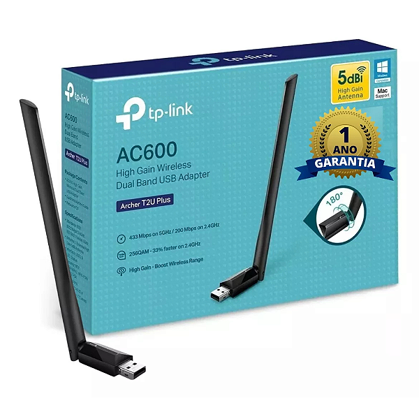 Adaptador wifi dual band T2U PLUS Tp-link AC600