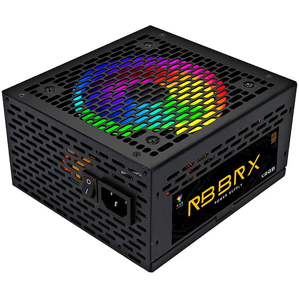 Fonte atx brx 650W automatica rgb 80 plus