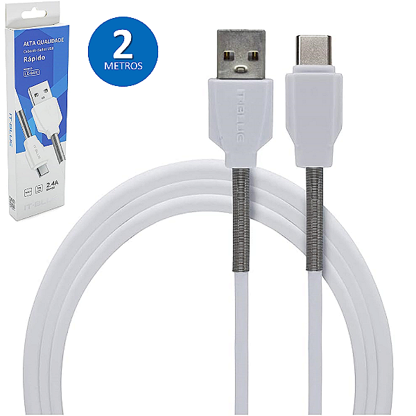 CABO DE CARREGAMENTO/DADOS USB PARA TIPO C IT BLUE 2M LE-841C-2