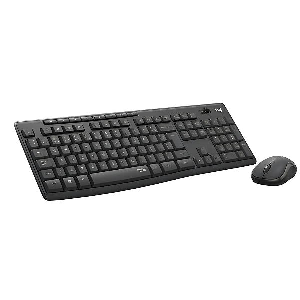Kit teclado e mouse sem fio Logitech MK295 Silent