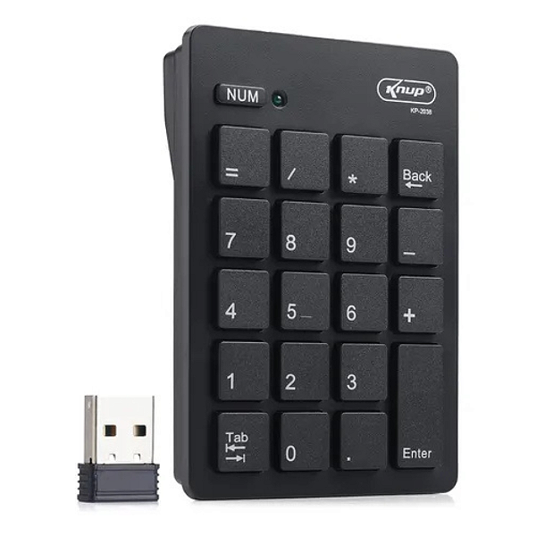Teclado numérico sem fio Knup  KP 20038