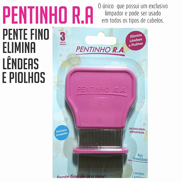 PENTE FINO INOX R.A. ROSA S/DISPLAY (DR PENTINHO)