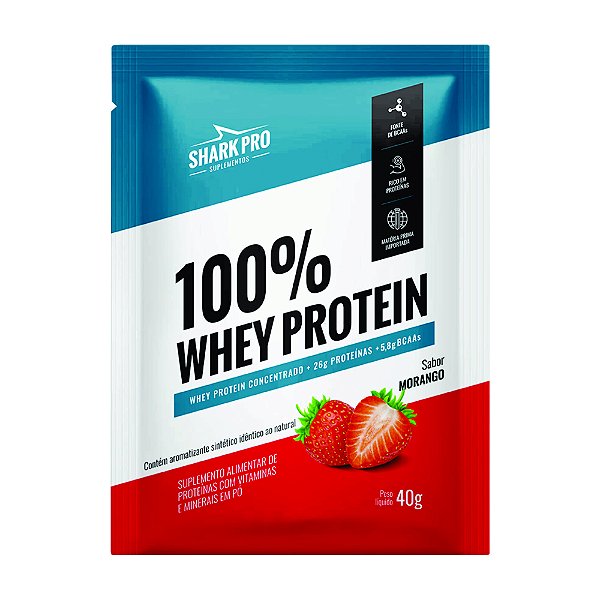 SACHE WHEY 100% MORANGO - 40GR