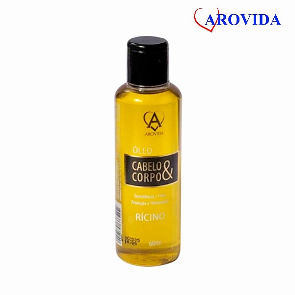 OLEO CABELO E CORPO RICINO 60ML (AROVIDA)