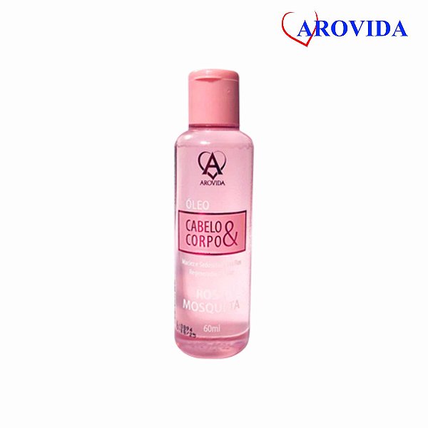 OLEO CABELO E CORPO ROSA MOSQUETA 60 ML (AROVIDA)