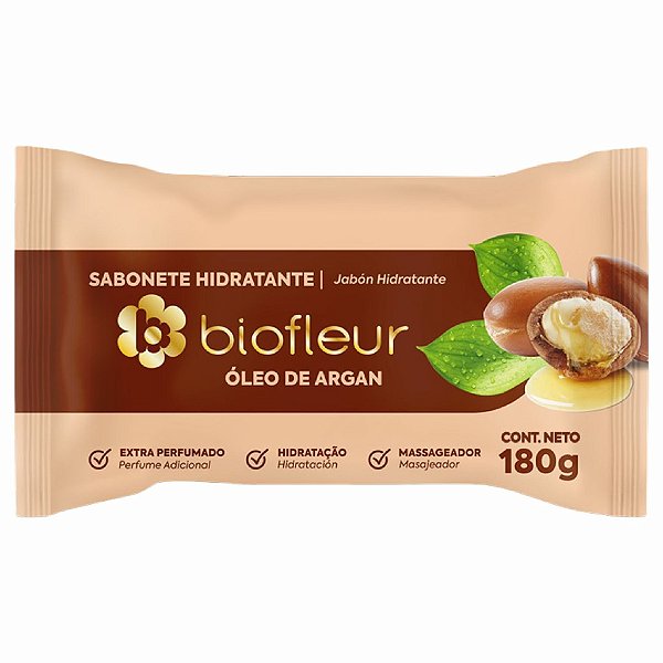 SABONETE BARRA ARGAN 180G- BIOFLEUR