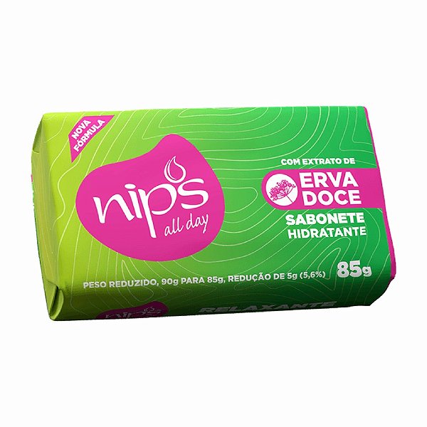SABONETE BARRA ERVA-DOCE NIPS 85G- BIOFLEUR