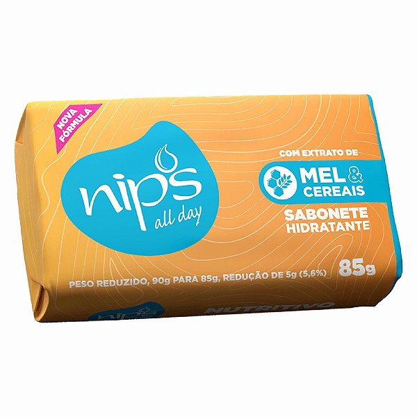 SABONETE BARRA MEL E CEREAIS NIPS 85G- BIOFLEUR