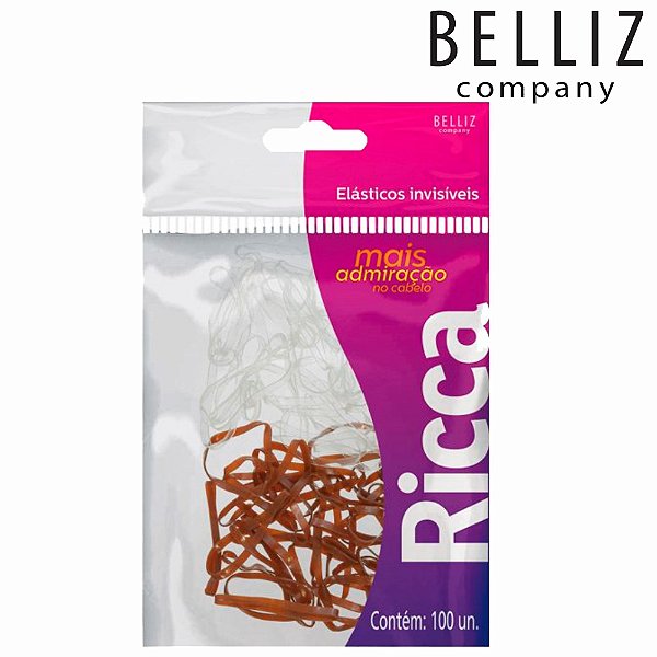 ELASTICOS INVISIVEIS 100PCS RICCA (BELLIZ)