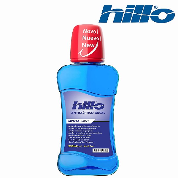 ANTISSEPTICO BUCAL MENTA 250ML S/ ALCOOL (HILLO)