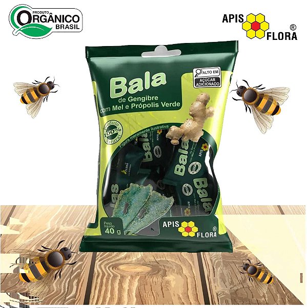 BALA GENGIBRE/MEL/ PROPOLIS 40G API (APIS FLORA)