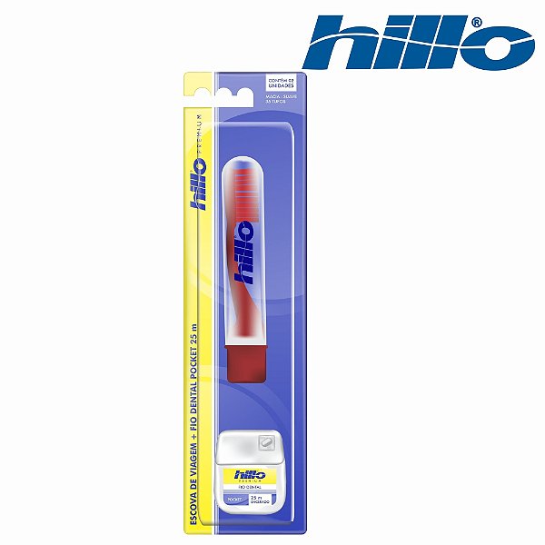 ESCOVA DE VIAGEM + FIODENTAL 25M BL (HILLO)