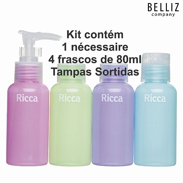 KIT VIAGEM CONJUNTO C/ 4 FRASCOS (BELLIZ)