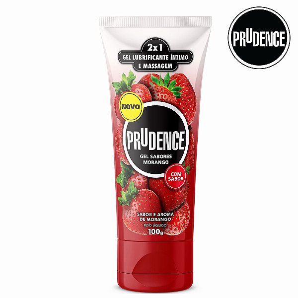GEL LUBRIFICANTE INTIMO MORANGO 100G (PRUDENCE)