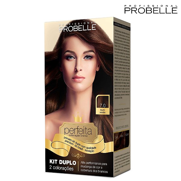 KIT COLORACAO PERFEITA 7.0 LOURO (PROBELLE)