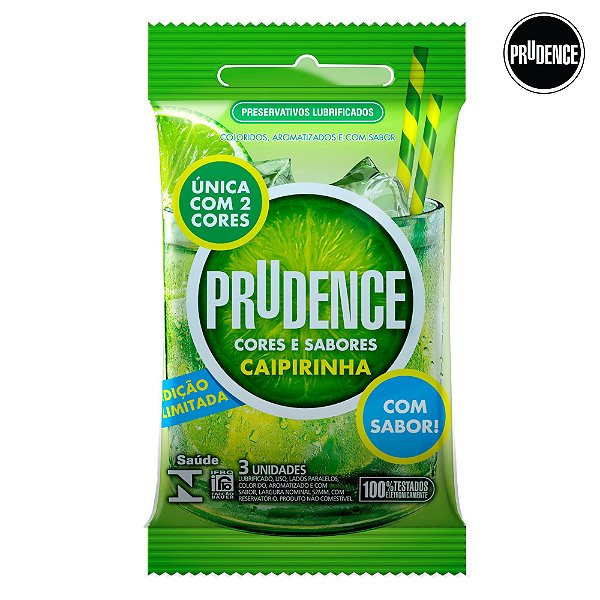 PRESERVATIVO SABOR CAIPIRINHA 3UND (PRUDENCE)