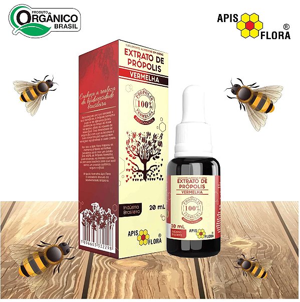 EXTRATO DE PROPOLIS VERMELHA 20 ML (APIS FLORA)