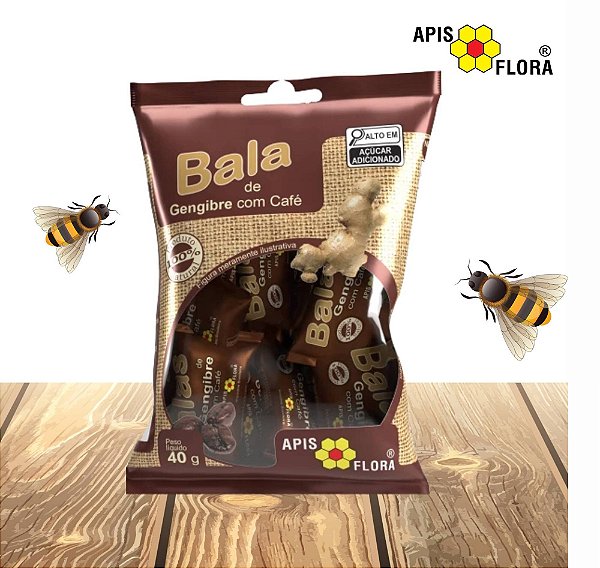BALA GENGIBRE E CAFE 40G - APIS FLORA (APIS FLORA)
