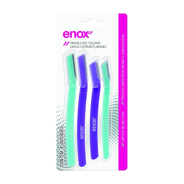 NAVALHA FACIAL ENOX DERMAPLANING (4 UNID.)