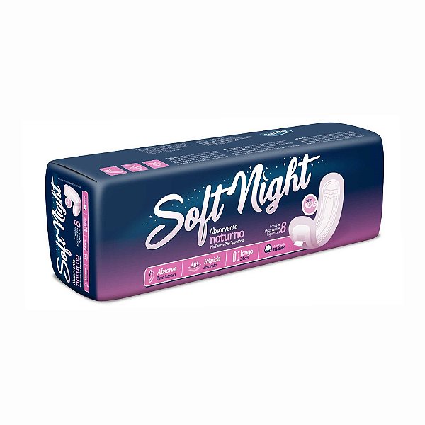 ABSORVENTE NOTURNO SOFT NIGHT S/ABAS C/10UN POS PARTO