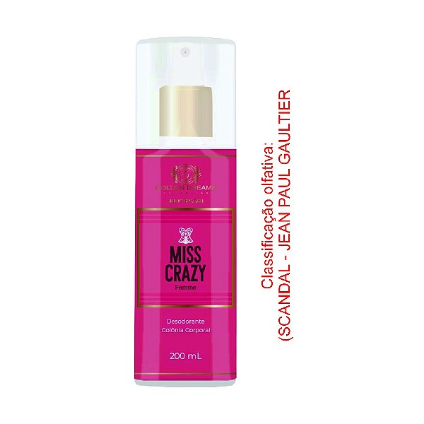 DEO COL BODY SPLASH FEMME MISS CRAZY (SCANDAL - JEAN PAUL GAULTIER) 200ML
