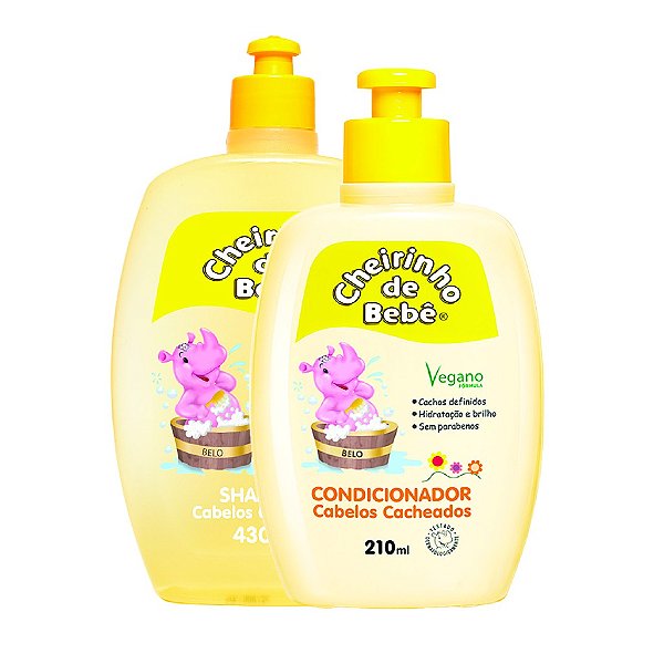 COMBO SHAMPOO CABELOS CACHEADOS 430ML+COND 210 ML CH. BEBE