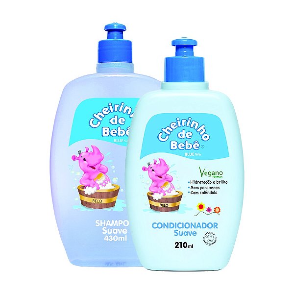 COMBO SHAMPOO BLUE NEW 430ML+COND 210 ML VEGANO CH. BEBE
