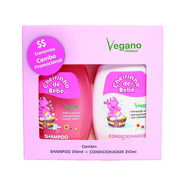 COMBO SHAMPOO+COND 210 ML ROSA VEGANO CH. BEBE