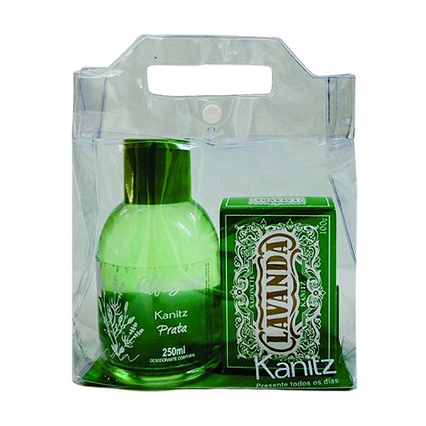 KIT DEO COLONIA LAVANDA PRATA 250ML SABONETE ALFAZEMA100G