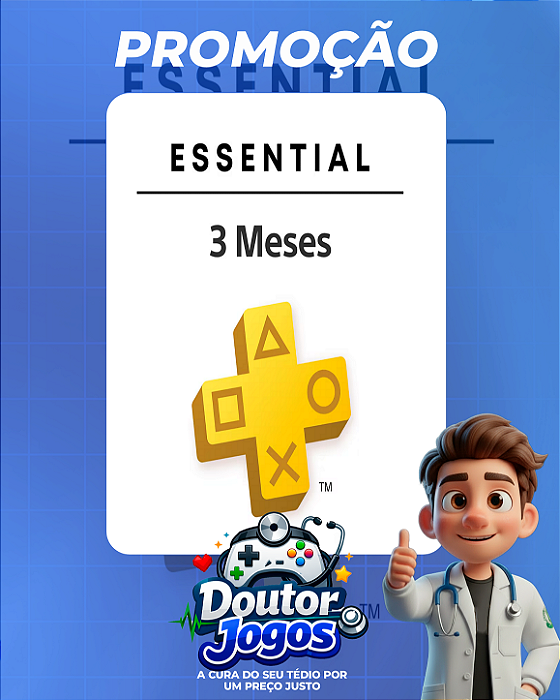 PlayStation Plus Essential (Assinatura 3 Meses) - Mídia Digital PS4/PS5