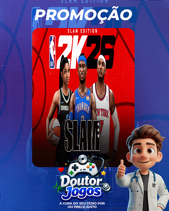 NBA 2K26 Edição SLAM - Mídia Digital PS4/PS5