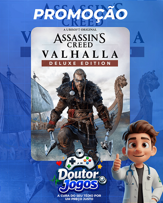 ASSASSIN'S CREED® VALHALLA - EDIÇÃO DELUXE - MÍDIA DIGITAL PS4/PS5