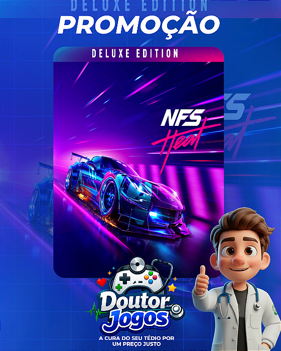 NEED FOR SPEED HEAT EDIÇÃO DELUXE - MÍDIA DIGITAL PS4/PS5
