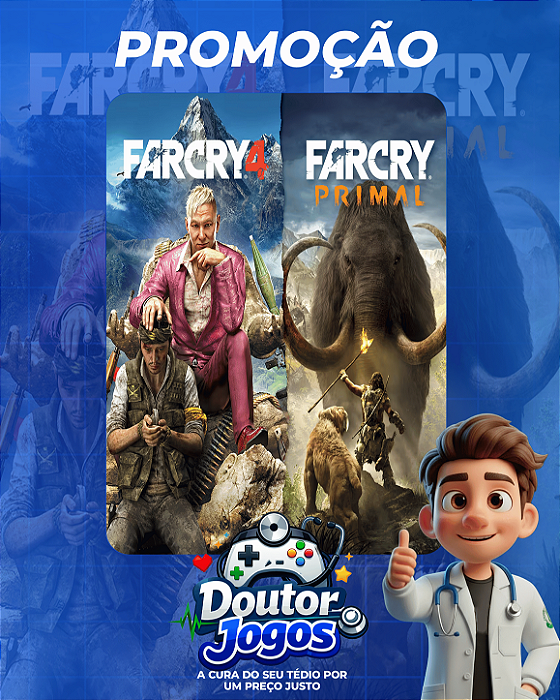 BUNDLE FAR CRY 4 + FAR CRY PRIMAL - MÍDIA DIGITAL PS4/PS5