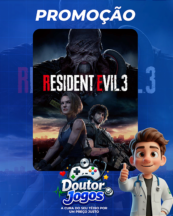 RESIDENT EVIL 3 REMAKE - MÍDIA DIGITAL PS4/PS5