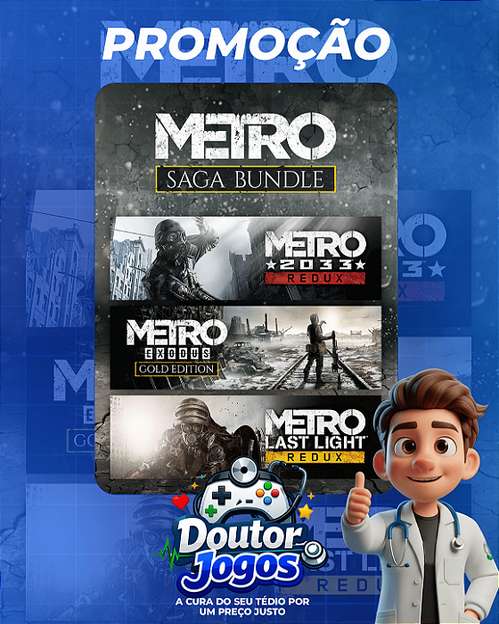 CONJUNTO METRO SAGA - Mídia Digital PS4/PS5