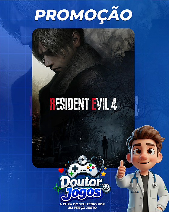 RESIDENT EVIL 4 REMAKE - Mídia Digital PS4/PS5