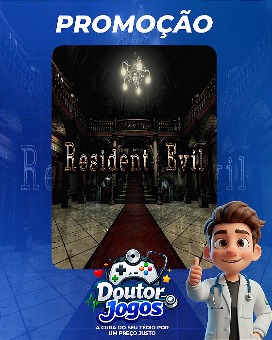 RESIDENT EVIL HD REMASTER - Mídia Digital PS4/PS5