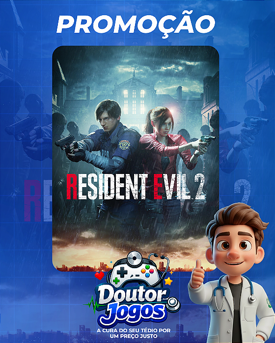 RESIDENT EVIL 2 REMAKE - Mídia Digital PS4/PS5