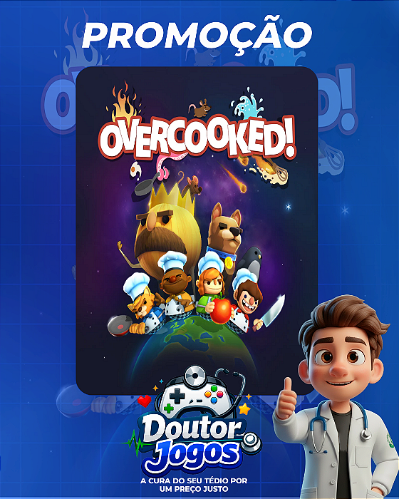 Overcooked! - Mídia Digital PS4/PS5