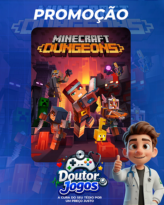 Minecraft Dungeons Mídia Digital PS4/PS5